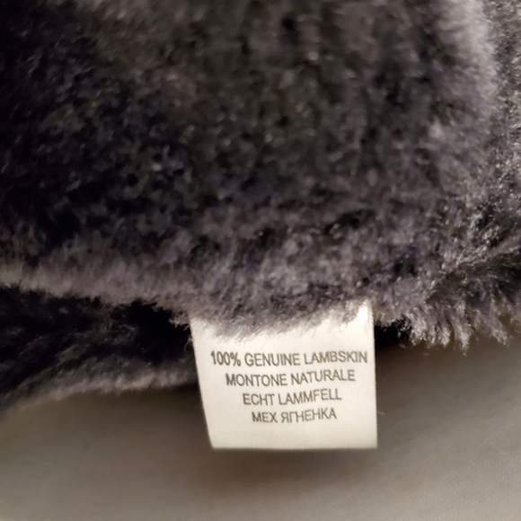 ✨️ VAKKO black suade & authentic Lambskin moto jacket, fur lined - size L ✨️ - Picture 6 of 7